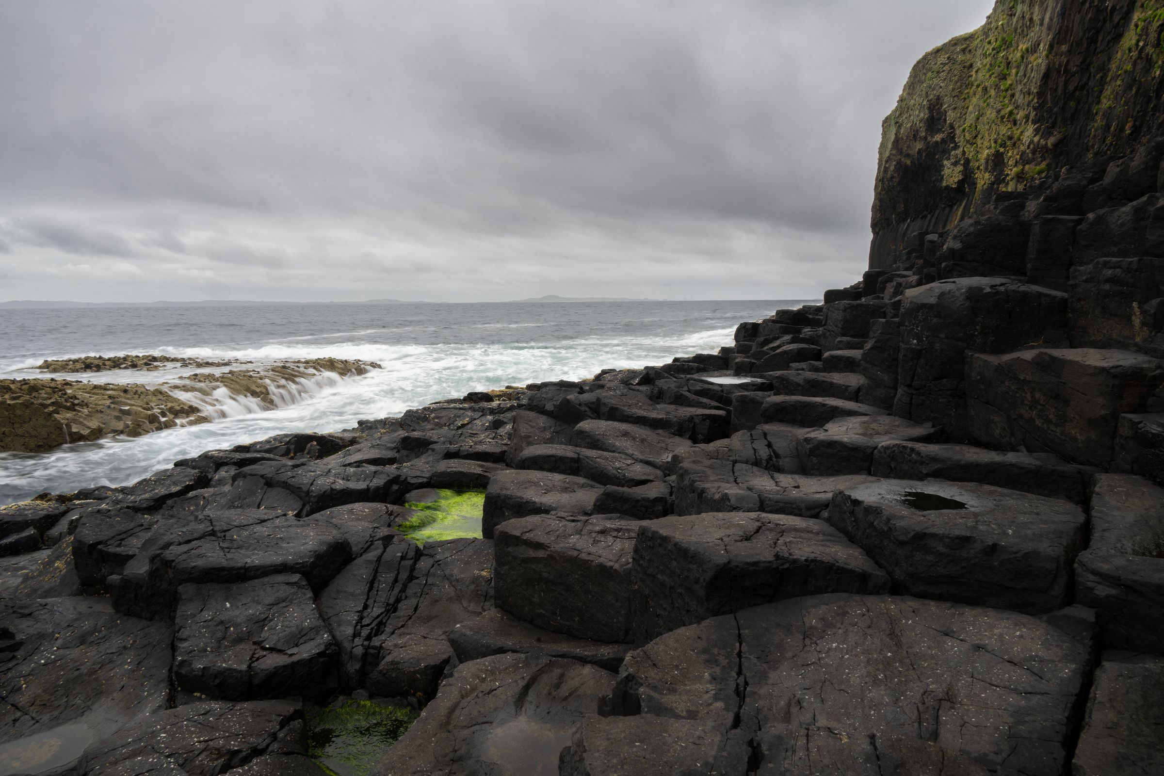 Vulkangestein auf Staffa